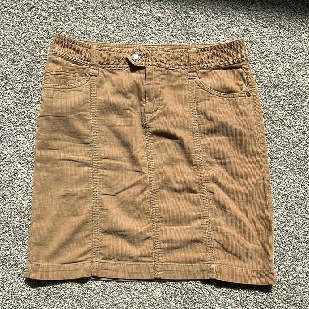 Faded Glory Classic Tan Corduroy Women's Skirt Size 6